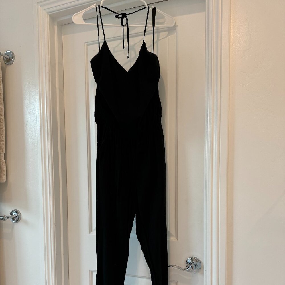 Banana Republic Black String Halter Top Jumpsuit Womens Small/2